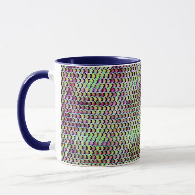 Taza Diseño de patrones digitales abstractos modernos 1 (Izquierda)
