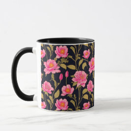 Taza Diseño de patrones digitales florales 24 - Café Mu