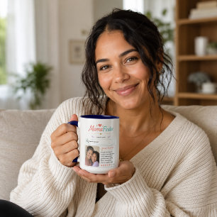 Taza Diseño de Perfil de Foto de Modern Mama Finder