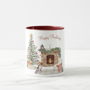 Taza Diseño de perro de Happy Pawlidays - Beagle
