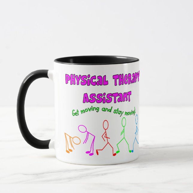 Taza Diseño de personas con ayuda de terapia física (Izquierda)