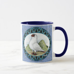 Taza Diseño de pichón de cascos rojos