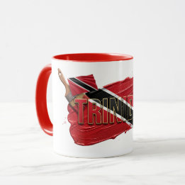 Taza Diseño de Pincel de Pintura de Trinidad | Orgullo
