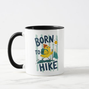 Taza Diseño de pollita linda Nacida para Caminar