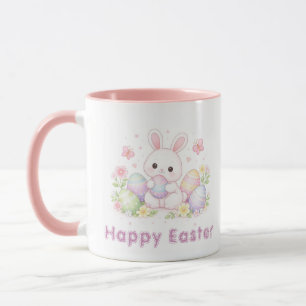 Taza Diseño de primavera de Pascua feliz - Conejito de 