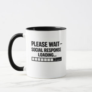 Taza Diseño de Programador Introvertido Divertido