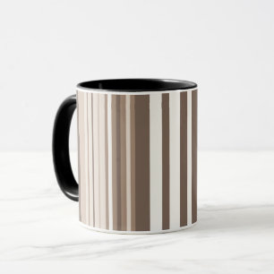 Taza Diseño de rayas con tono terroso neutro