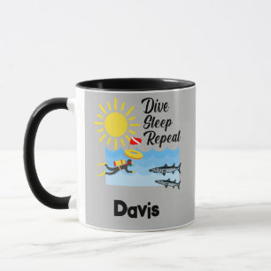 Taza Diseño de repetición del sueño de inmersión - Mug 