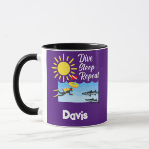 Taza Diseño de repetición del sueño de inmersión - Mug