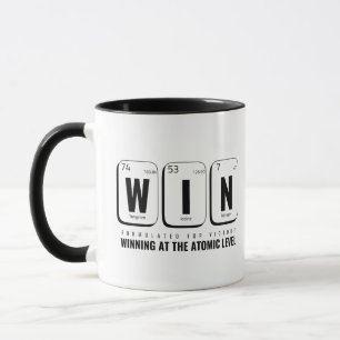 Taza Diseño de tabla periódica WIN - regalo de ciencia