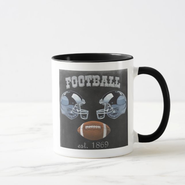 Taza Diseño de tablero de anuncios de fútbol (Derecha)