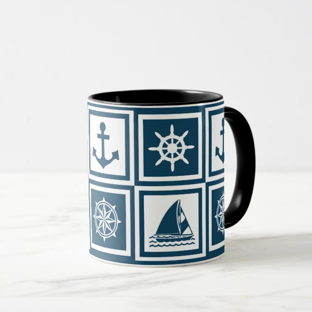 Taza Diseño de temática náutica (Anverso derecho)