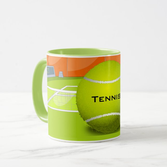 Taza Diseño de Tenis Café Mug (Anverso izquierdo)