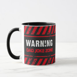 Taza Diseño de texto bonito, precaución, zona de Chiste