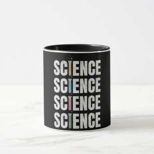 Taza Diseño de texto de ciencia