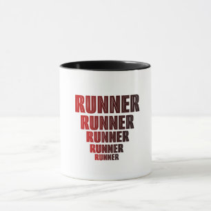 Taza Diseño de texto sobre el deporte