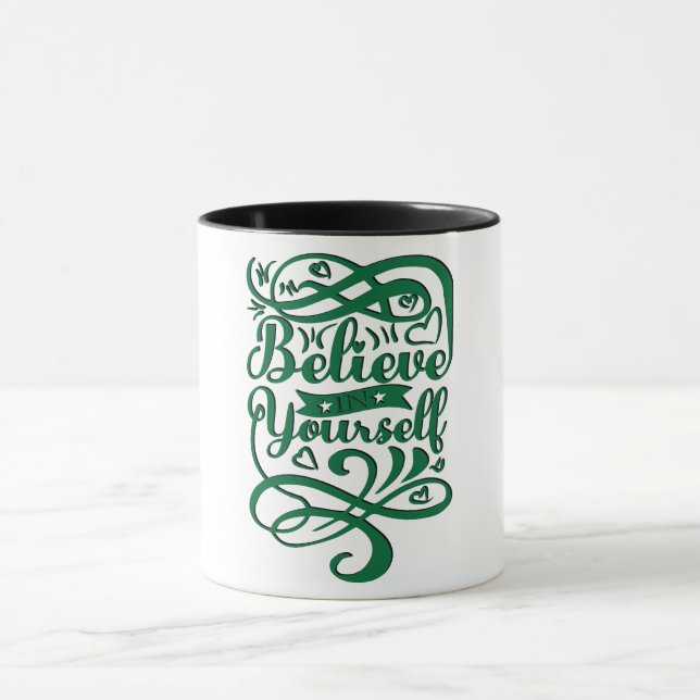Taza Diseño de tipografía motivacional (Centro)
