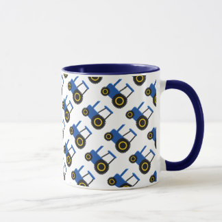 Taza Diseño de tracción azul