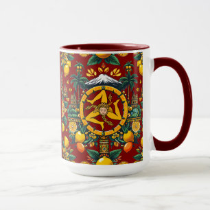 Taza Diseño de Trinacria siciliana