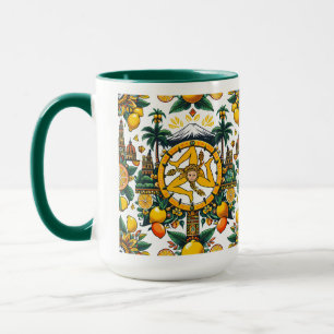 Taza Diseño de Trinacria siciliana