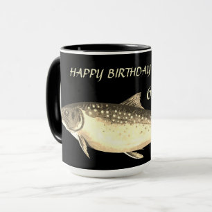 Taza Diseño de trucha personalizada Abuelo de cumpleaño