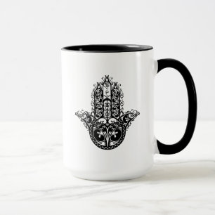 Taza Diseño decorativo de Hamsa