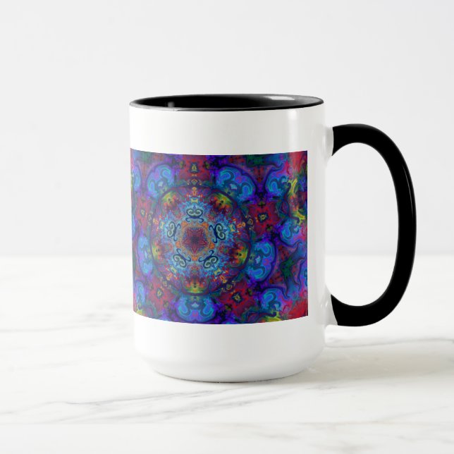 Taza Diseño del extracto del arte de la mandala (Derecha)