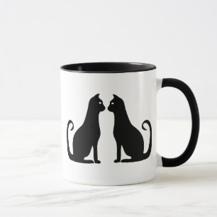 Taza Diseño del gato negro