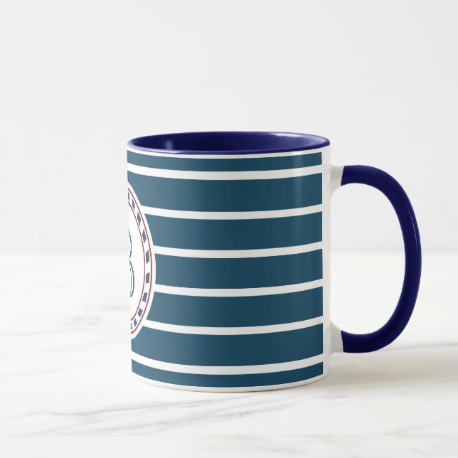 Taza Diseño del monograma (Derecha)