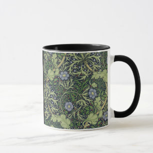 Taza Diseño del papel pintado de la alga marina,