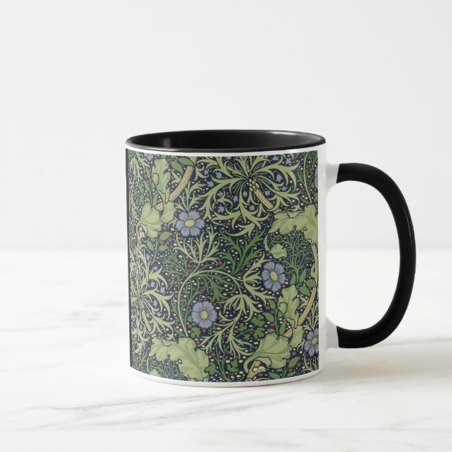 Taza Diseño del papel pintado de la alga marina, (Derecha)