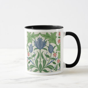 Taza Diseño del papel pintado floral