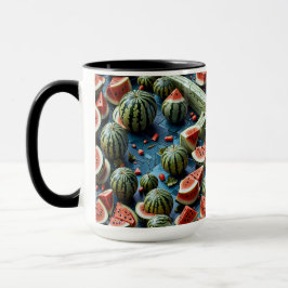 Taza Diseño del patrón de la sandía jugosa 2