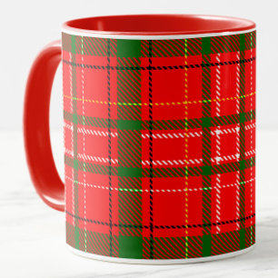 Taza Diseño del patrón de trazados de tartán para Navid