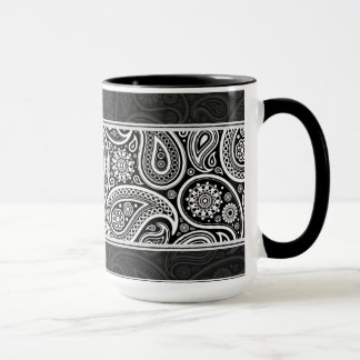 Taza Diseño del patrón retro paisley para los órganos b