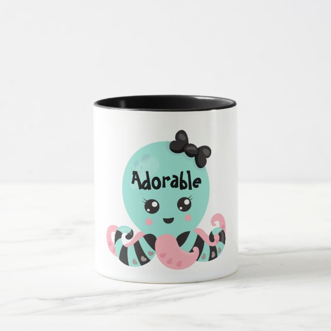 Taza Diseño del pulpo de Kawaii (Centro)
