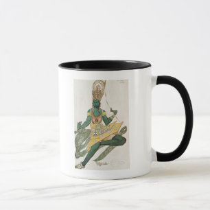 Taza Diseño del traje para Nijinsky como el 'God azul