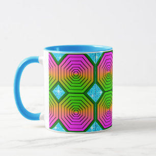 Taza Diseño digital colorido Mug Combo - Tamaño perfect