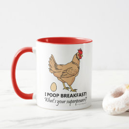 Taza Diseño divertido del desayuno de los impulsos del