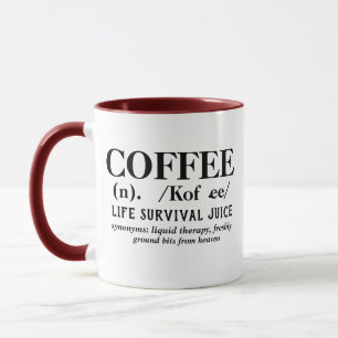 Taza diseño divertido del humor del café del amor de