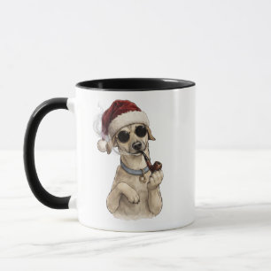 Taza Diseño divertido y genial de perro para Feliz Año 
