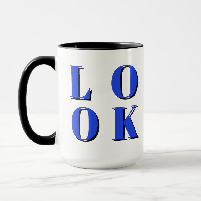 Taza diseño divertido y lindo (Izquierda)
