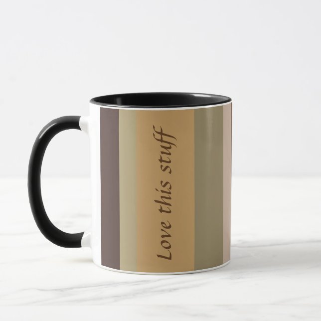 Taza Diseño elegante en franjas (Izquierda)