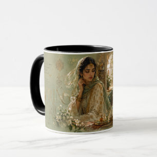 Taza Diseño Estético Jazmín Patio Arábigo
