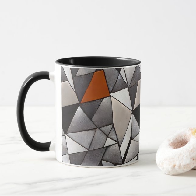 Taza Diseño geométrico (Con donut)