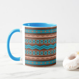 Taza Diseño geométrico al estilo del suroeste de Camero