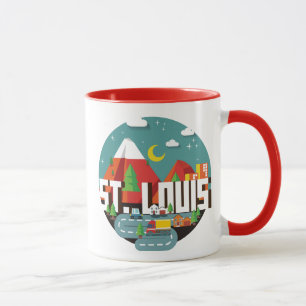 Taza Diseño geométrico de St. Louis, Missouri