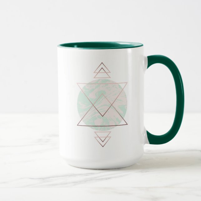 Taza Diseño geométrico del arte abstracto (Derecha)