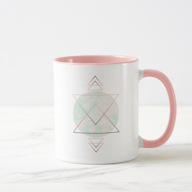 Taza Diseño geométrico del arte abstracto (Derecha)