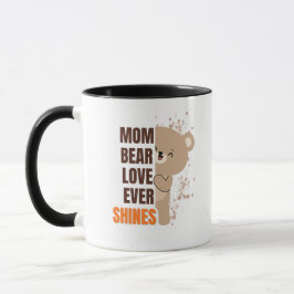 Taza Diseño gráfico adorable de mamá osa